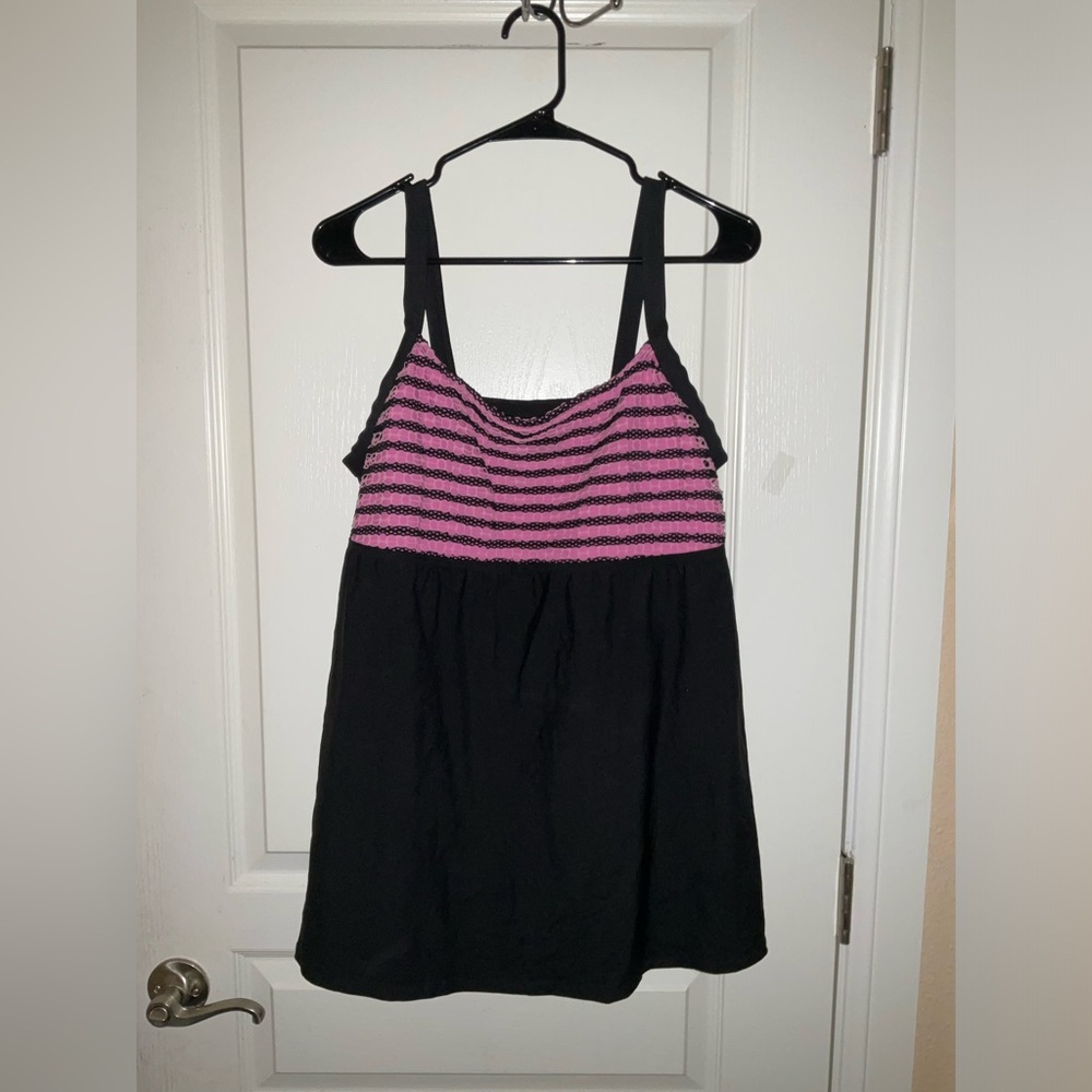 Vintage Options by Delta Burke Plus Size Swimdress